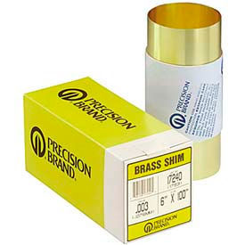 Metal Shim Stock; Thickness (Decimal Inch): 0.0040 ; Length (Inch): 60 ; Width (Inch): 6 ; Material Grade: 260 ; Material: Brass ; Magnetic Properties: Non-Magnetic