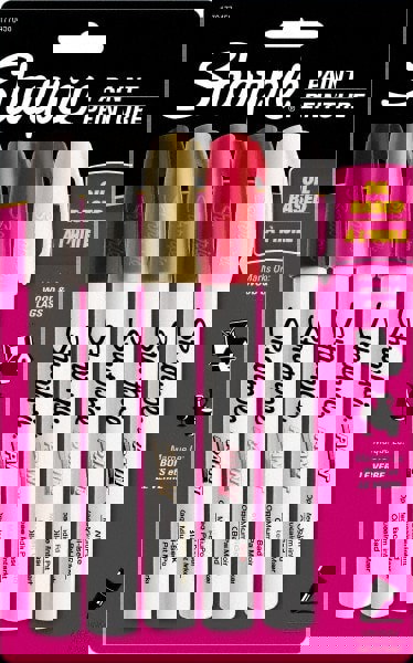 Paint Pen Marker: Assorted Color, Oil-Based, Medium Point