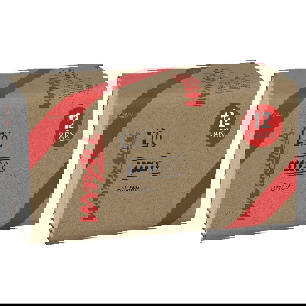 GeneralClean L10 Light Cleaning Towels, Banded Dairy Wiper, Limited Use Towels, White