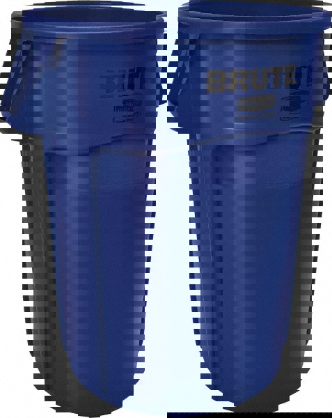 Rubbermaid Trash Can: Round, Blue