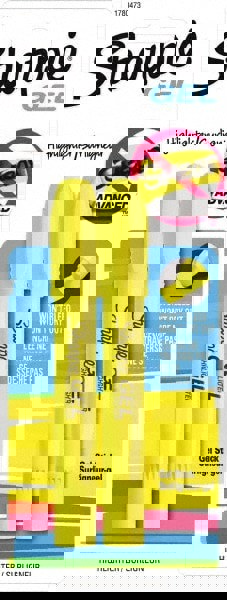 Highlighter Marker: Fluorescent Yellow, AP Non-Toxic, Chisel Point