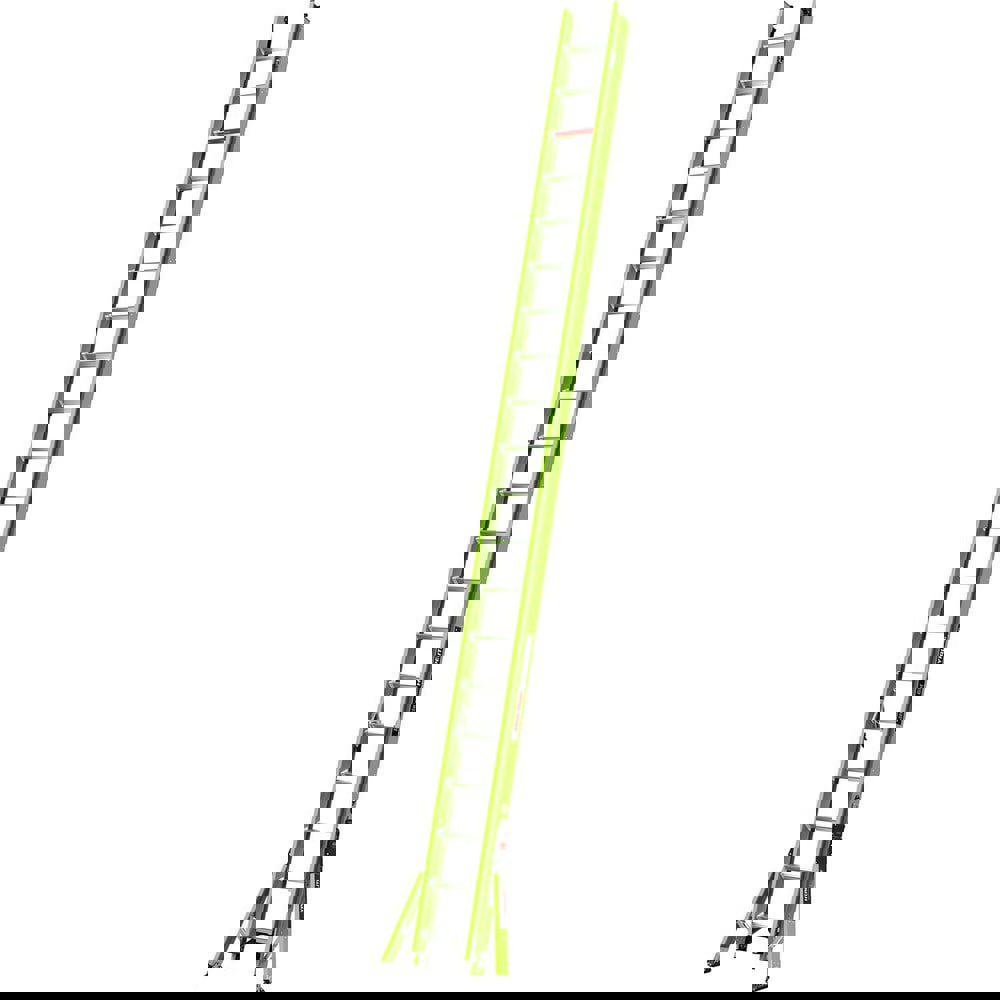 Extension Ladders; Ladder Type: Extension Ladder ; Load Capacity (Lb. - 3 Decimals): 300.000 ; Working Length (Feet): 35 ; Body Material: Fiberglass ; Foldable: No ; Color: High-Visibility Green