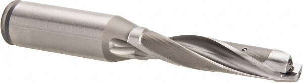 Replaceable-Tip Drill: 13.49 to 13.5 mm Dia, 67.56 mm Max Depth, 19.05 mm Straight-Cylindrical Shank