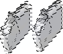 Cutoff Insert: A2030N00CR02 KT315, Cermet, 3 mm Cutting Width