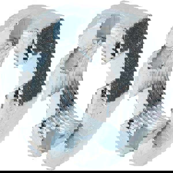 Hex Lock Nut: 3/4-10, Grade 2 Steel, Zinc-Plated