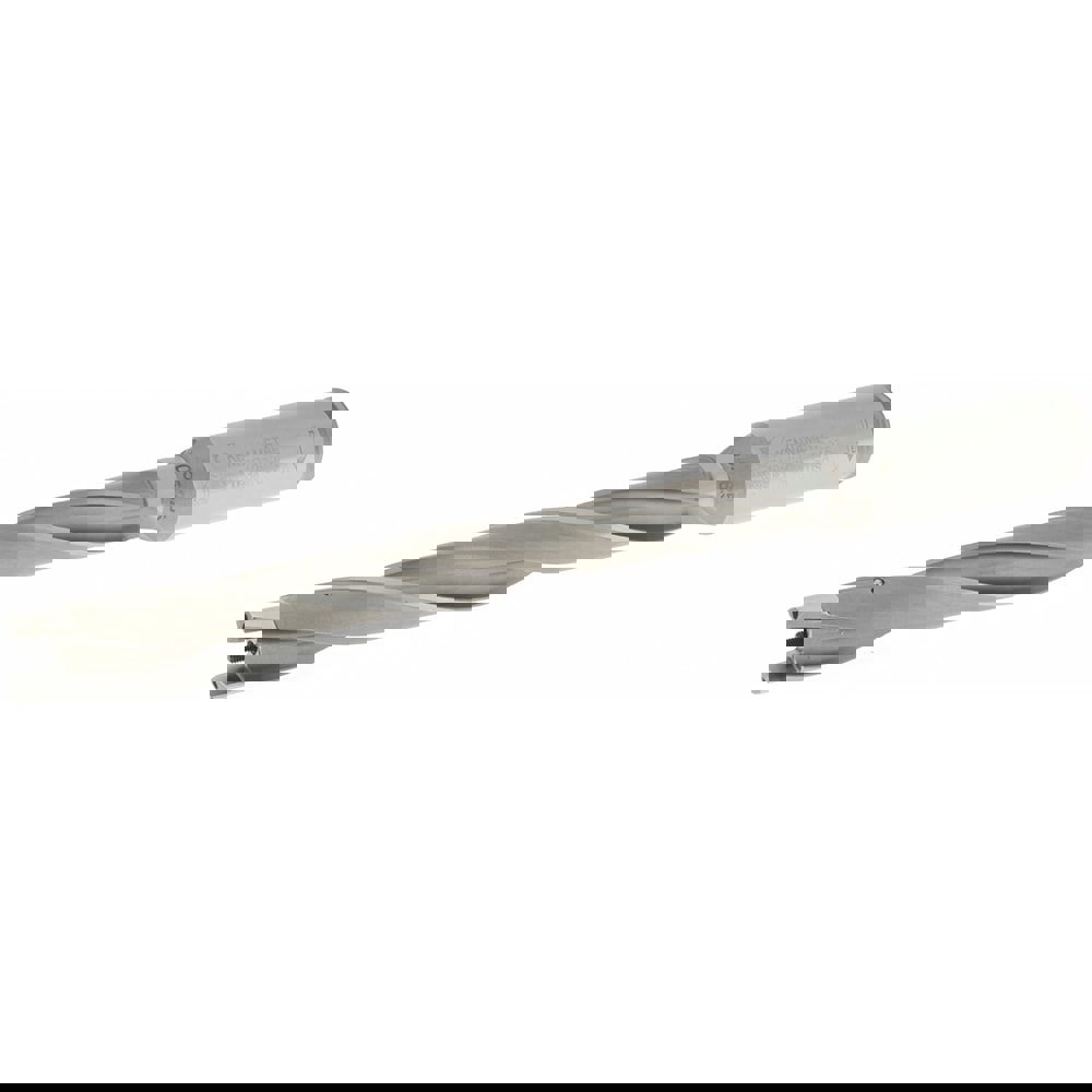 Replaceable-Tip Drill: 14.29 to 14.5 mm Dia, 142.88 mm Max Depth, 19.05 mm Straight-Cylindrical Shank