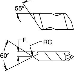 Threading Insert: 3040 Size, NDC Style, KC5010 Grade, C3 & C4Grade, Solid Carbide