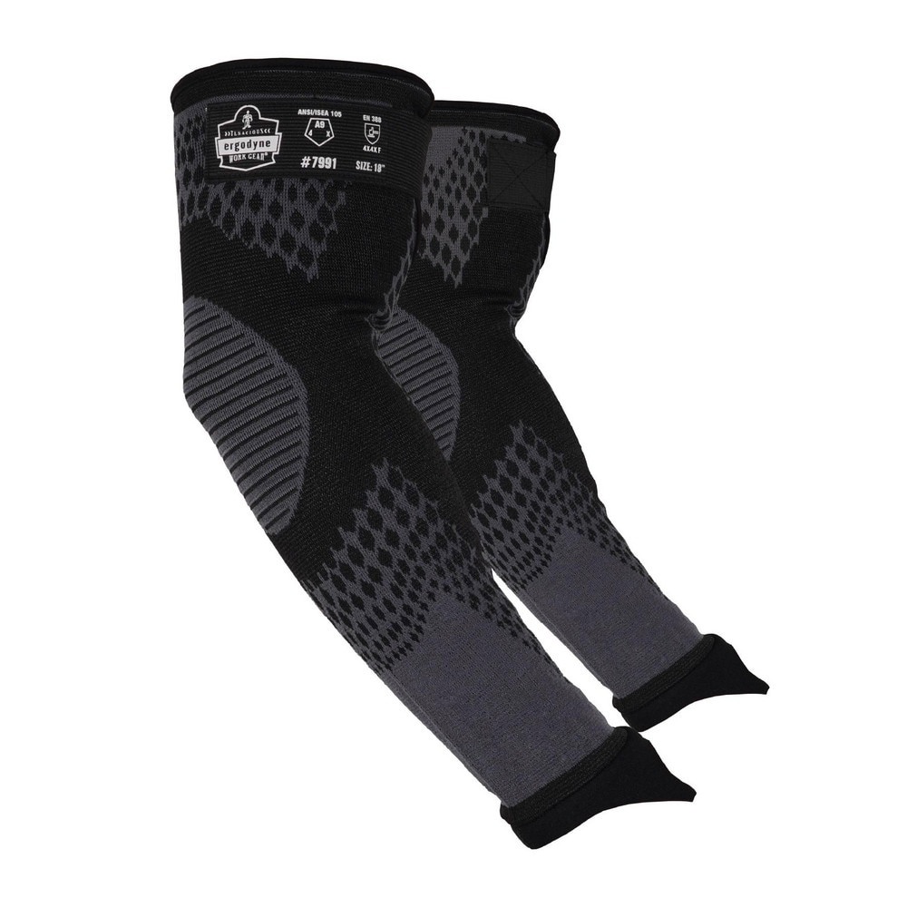 Sleeves; Size: Universal ; Material: Tungsten ; Color: Black ; Closure Type: Hook & Loop ; Overall Length: 22.00in ; ANSI/ISEA Cut Resistance Level: A9