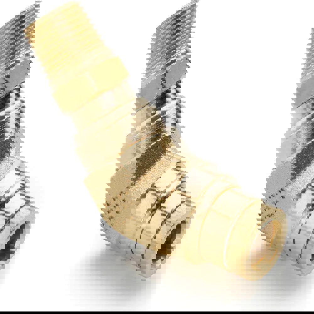 Push-To-Connect Tube to Male & Tube to Male NPT Tube Fitting: Swivel 45 &deg; Male Elbow, 1/2