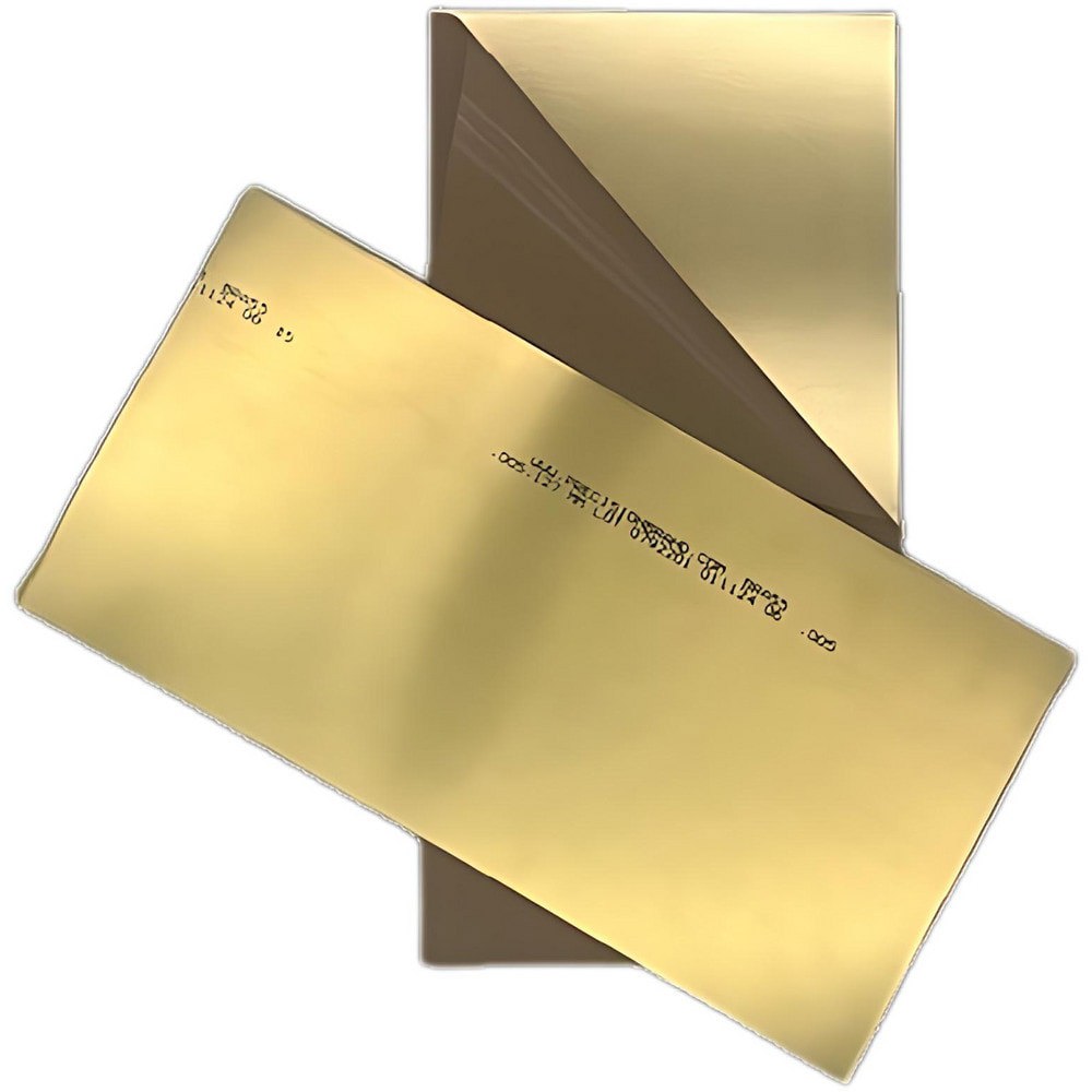 Metal Shim Stock; Thickness (Decimal Inch): 0.0040 ; Length (Inch): 12 ; Width (Inch): 6 ; Material Grade: 260 ; Material: Brass ; Thickness Tolerance: +/-.0006
