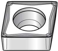Turning Insert: CCMT3252FW KC5010, Solid Carbide