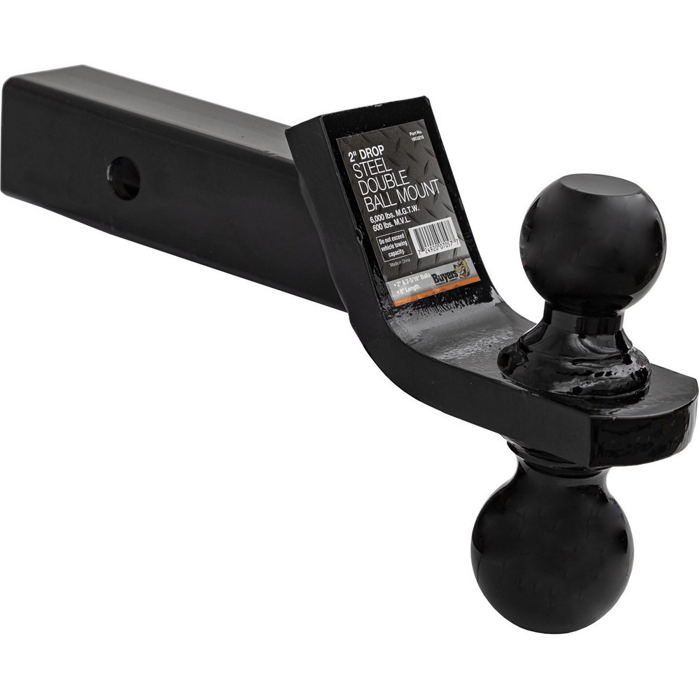 Hitch Balls; Ball Diameter: 2; 2-5/16 (Inch); Shank Diameter: 2.0000 ; Shank Length: 2in (Inch); Maximum Capacity: 6000.00lb (Pounds); Finish/Coating: Powder Coated ; Class: II
