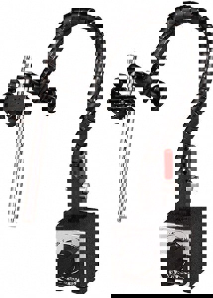 Indicator Positioner & Holder: 65 lb Pull, Fine Adjustment, Includes Base