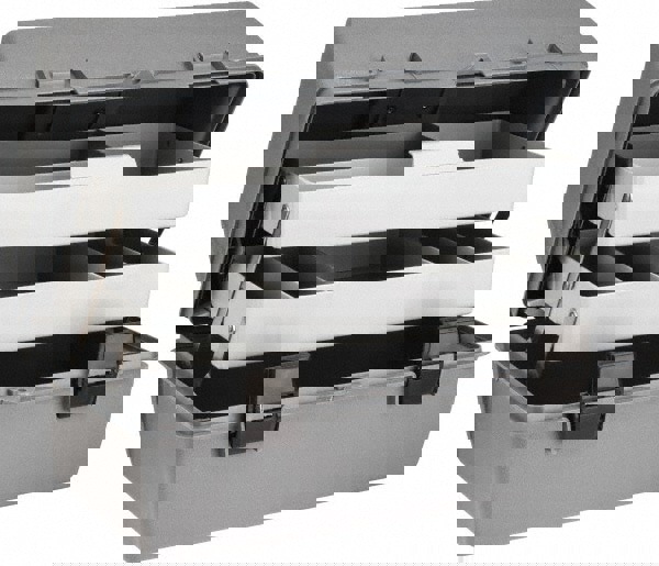 Copolymer Resin Tool Box: 2 Drawer, 8 Compartment