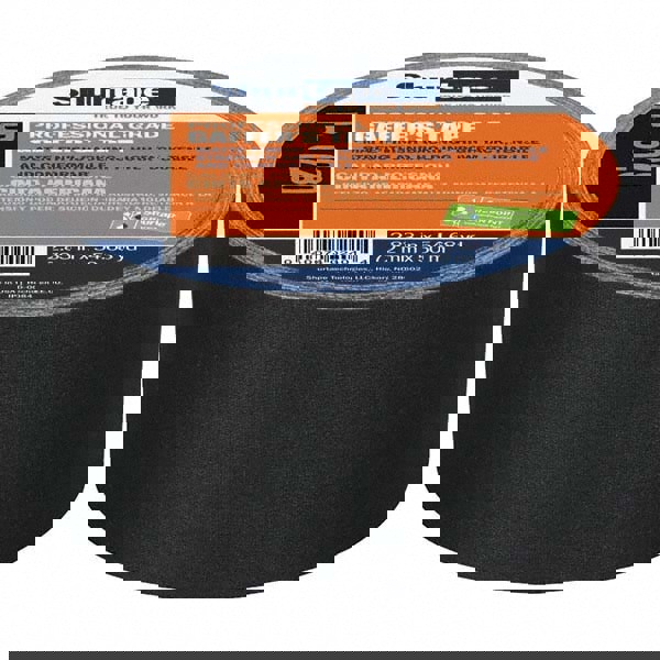 Gaffers Tape: 72 mm Wide, 50 m Long, Bla