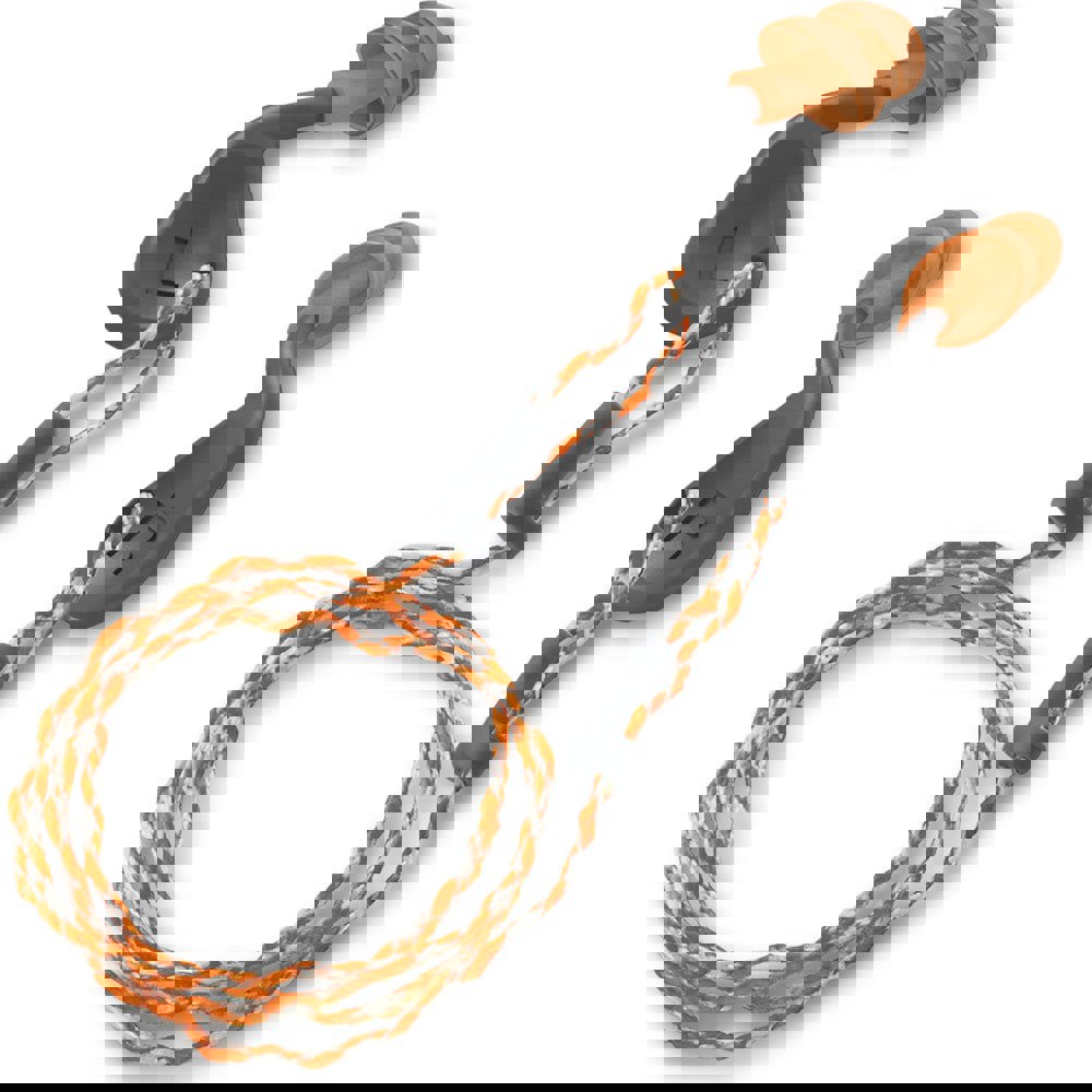 Earplugs; Attachment Style: Corded ; Noise Reduction Rating (dB): 25.00 ; Insertion Method: Push-In Stem ; Plug Shape: Taper End ; Plug Color: Orange ; Plug Material: TPE