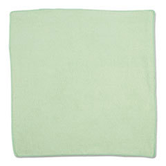 Light Commercial Microfiber Cloth, 16 x 16 inch, Green, All-Purpose Rag/Towel