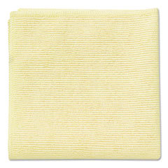 Light Commercial Microfiber Cloth, All-Purpose Rag/Towel, 16x16 inch, Yellow