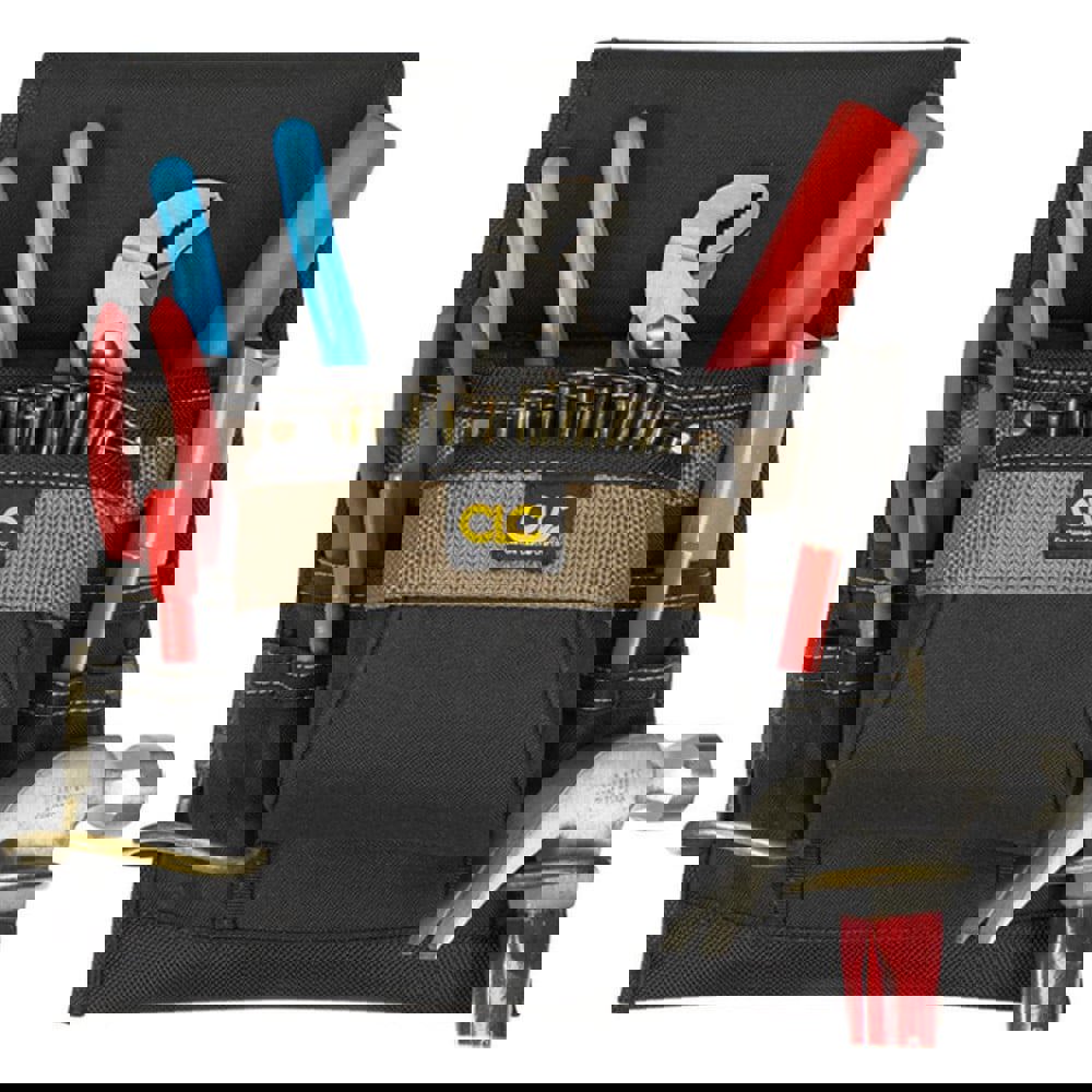 Tool Bag: 8 Pockets, Polyester, Black