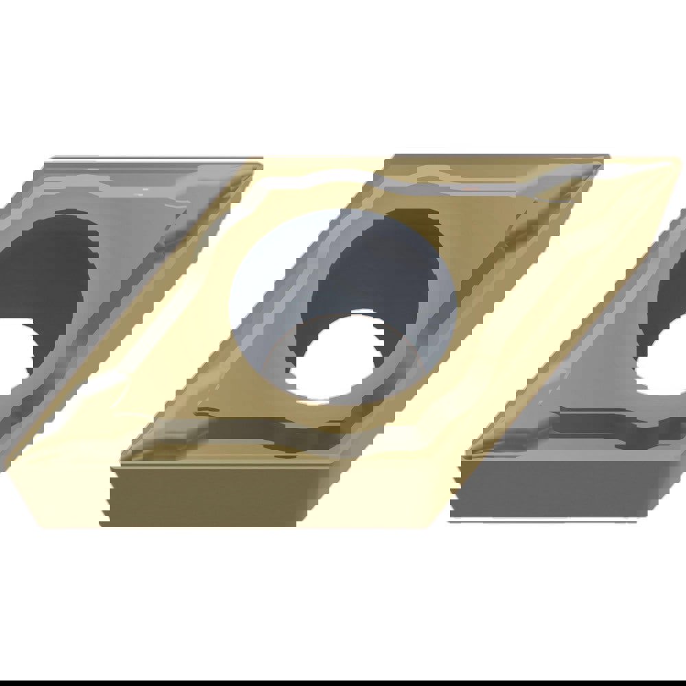 Turning Inserts; Relief Angle: 7.000 ; Insert Style: DCMT ; Corner Radius (mm): 0.40 ; Corner Radius (Inch): 1/64 ; Corner Radius (Decimal Inch): 0.0156 ; Included Angle: 55.00