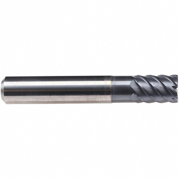 6mm Diam 6-Flute 50&deg; Solid Carbide 0.08mm Chamfer Length Square Roughing & Finishing End Mill