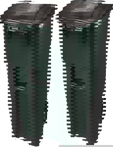 Rollout Trash Can: 50 gal, Square, Green