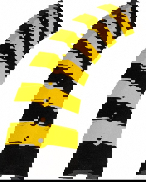 Floor Cable Cover: Acrylonitrile Butadiene Styrene, 1 Channel, 3/4