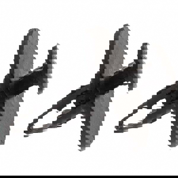 Push Mount Blind Rivet: Flat Head, Nylon Body, Nylon Mandrel