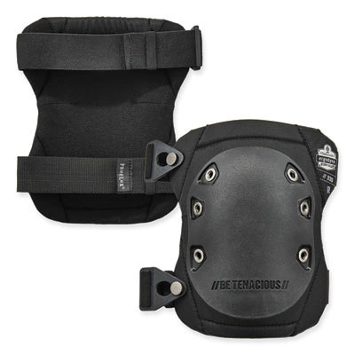 Knee Pad: Rubber Cap, Buckle Closure, Universal