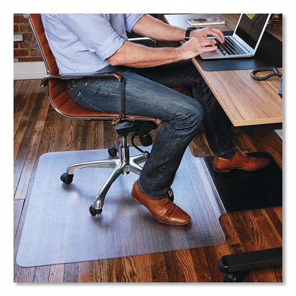 Sit Or Stand Mat For Carpet Or Hard Floors 36 X 53 With Lip Clear/black