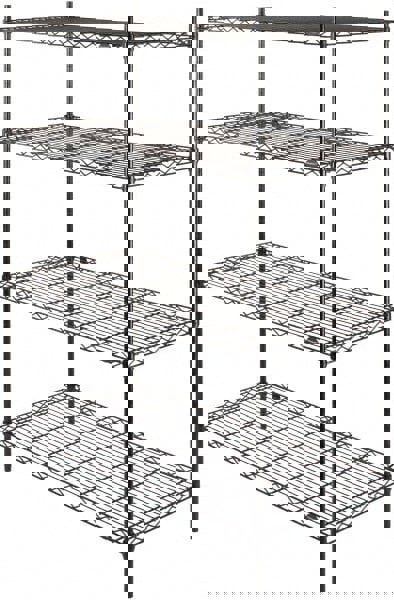 Starter Unit Wire Shelving: 4 Shelves