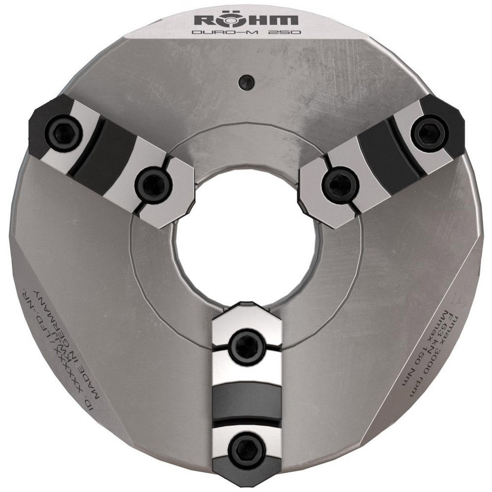 Self-Centering Manual Lathe Chuck: 3- Jaw, 160 mm Dia