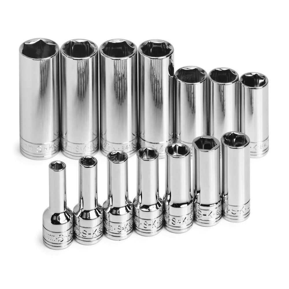 Deep Tethered & Thin Wall Socket Set: 14 Pc