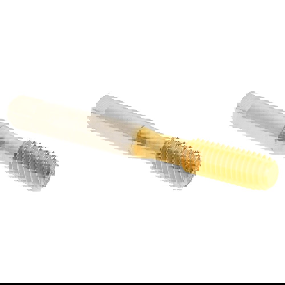 Thread Forming Tap: M8x1.25 Metric Coarse, Bottoming, Powdered Metal High Speed Steel, TiN Coated