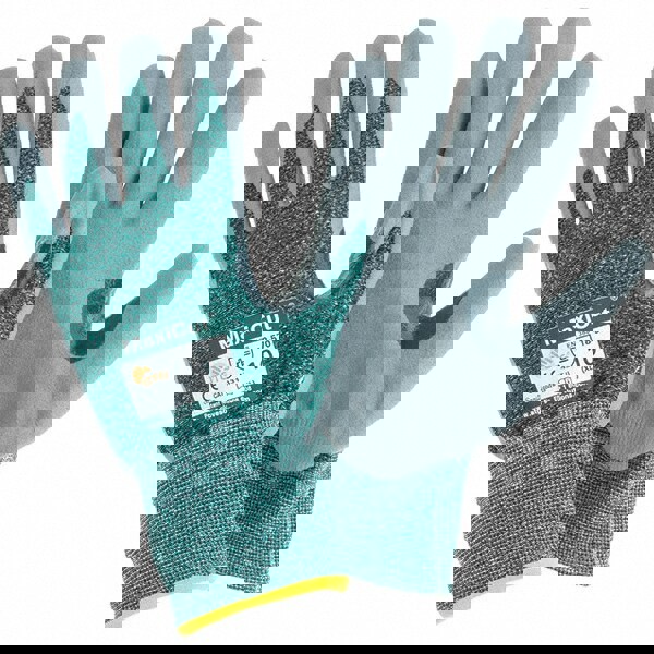 Cut & Abrasion-Resistant Gloves: Size XL, ANSI Cut A2, Micro-Foam Nitrile, Polyethylene