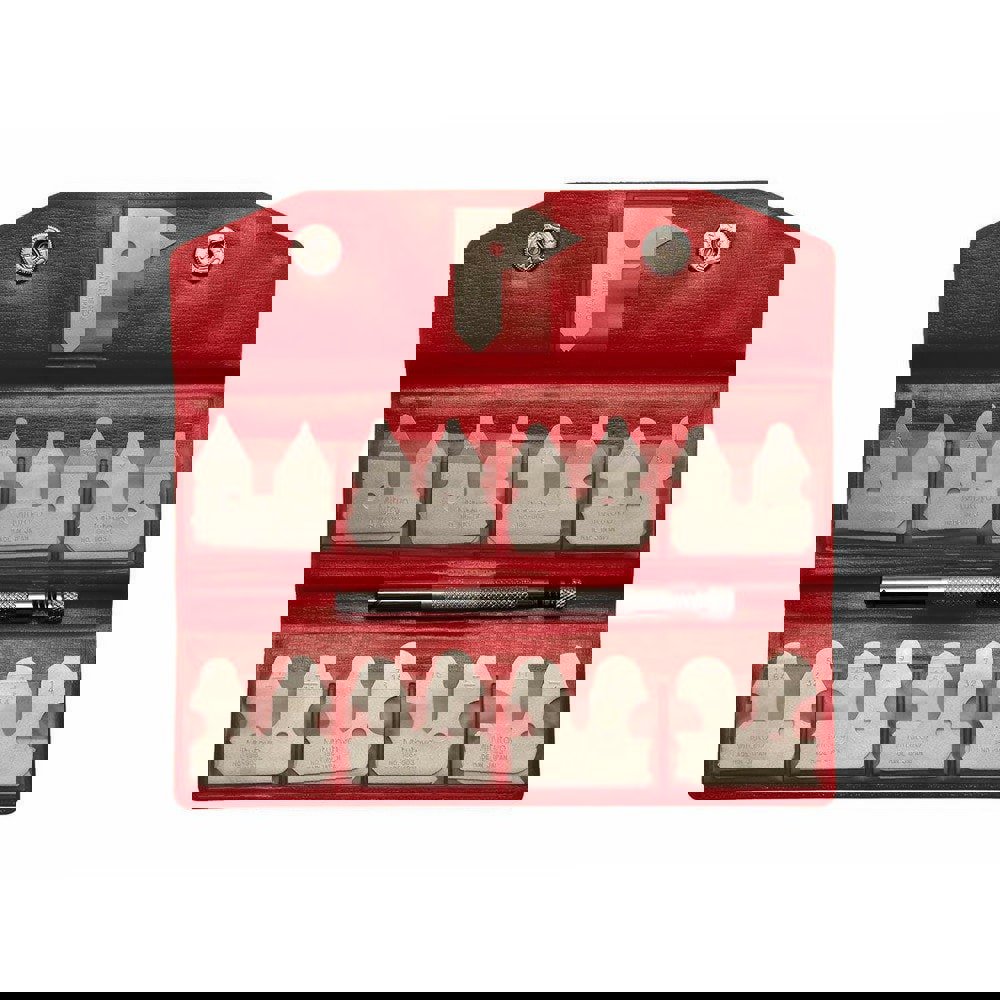 Radius Gage Set: 1/64 to 17/64