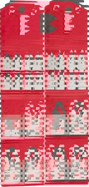 Radius Gage Set: Stainless Steel, 0.01 to 0.5