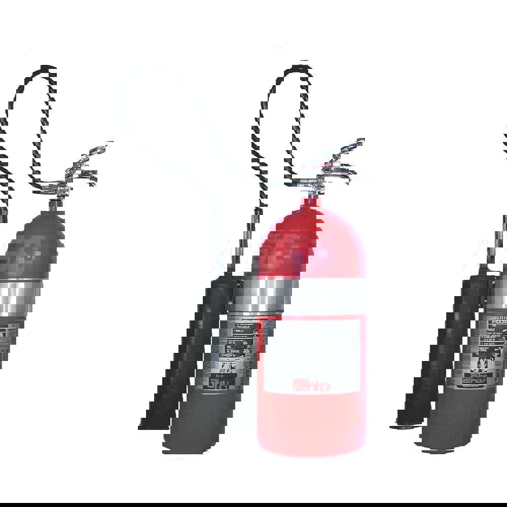 Hand Portable Fire Extinguisher: Carbon Dioxide, 10 lb Capacity