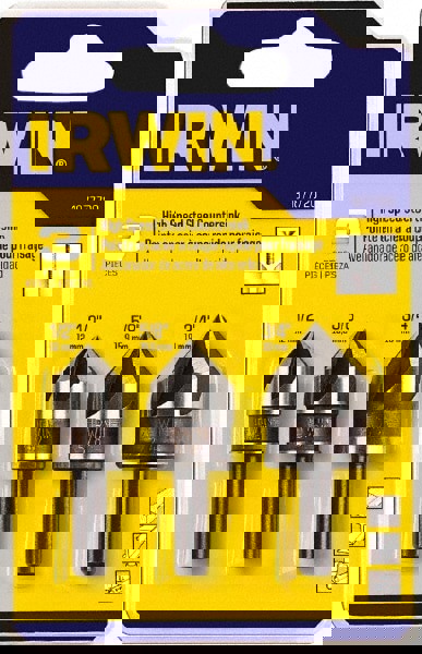 Countersink Set: 3 Pc, 1/2 to 3/4