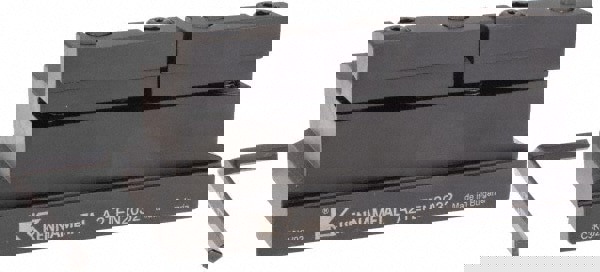 Tool Block Style A2TEN, 32mm Blade Height, 110mm OAL, 50mm OAH, Indexable Cutoff Blade Tool Block