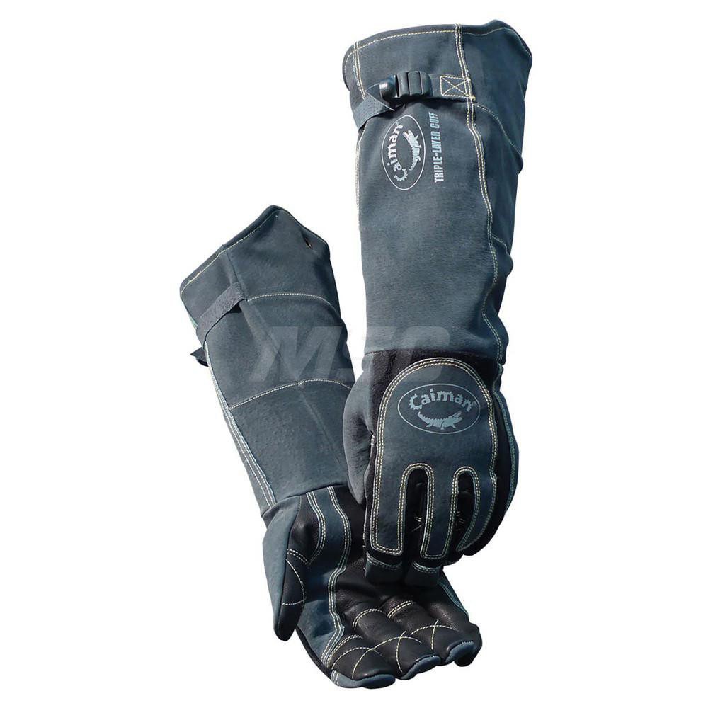 Welding Gloves: Size Large;X-Large, Uncoated, Grain Pigskin Leather, MIG Welding & Stick Welding Application