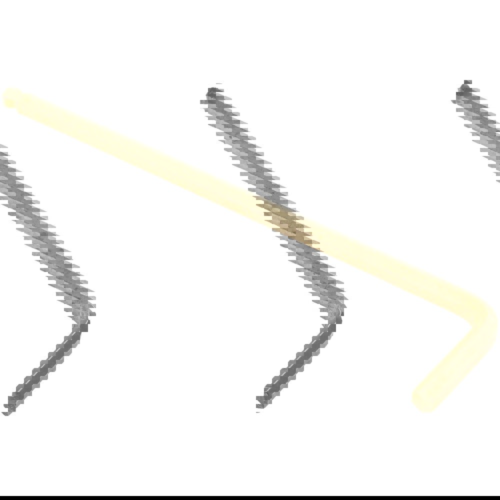 Hex Keys; End Type: Ball ; Hex Size (mm): 1.5 ; Handle Type: L-Handle ; Arm Style: Long ; Overall Length (Inch): 3-3/32 ; Handle Color: Gold