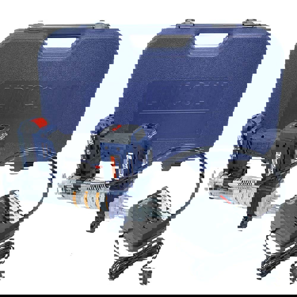 Battery Powered Grease Gun: 6,000 psi Max