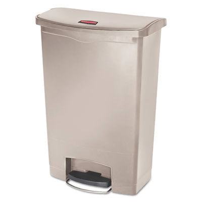 STREAMLINE Plastic Front Step Step-On-Trash/Garbage Can/Bin, 24 Gal
