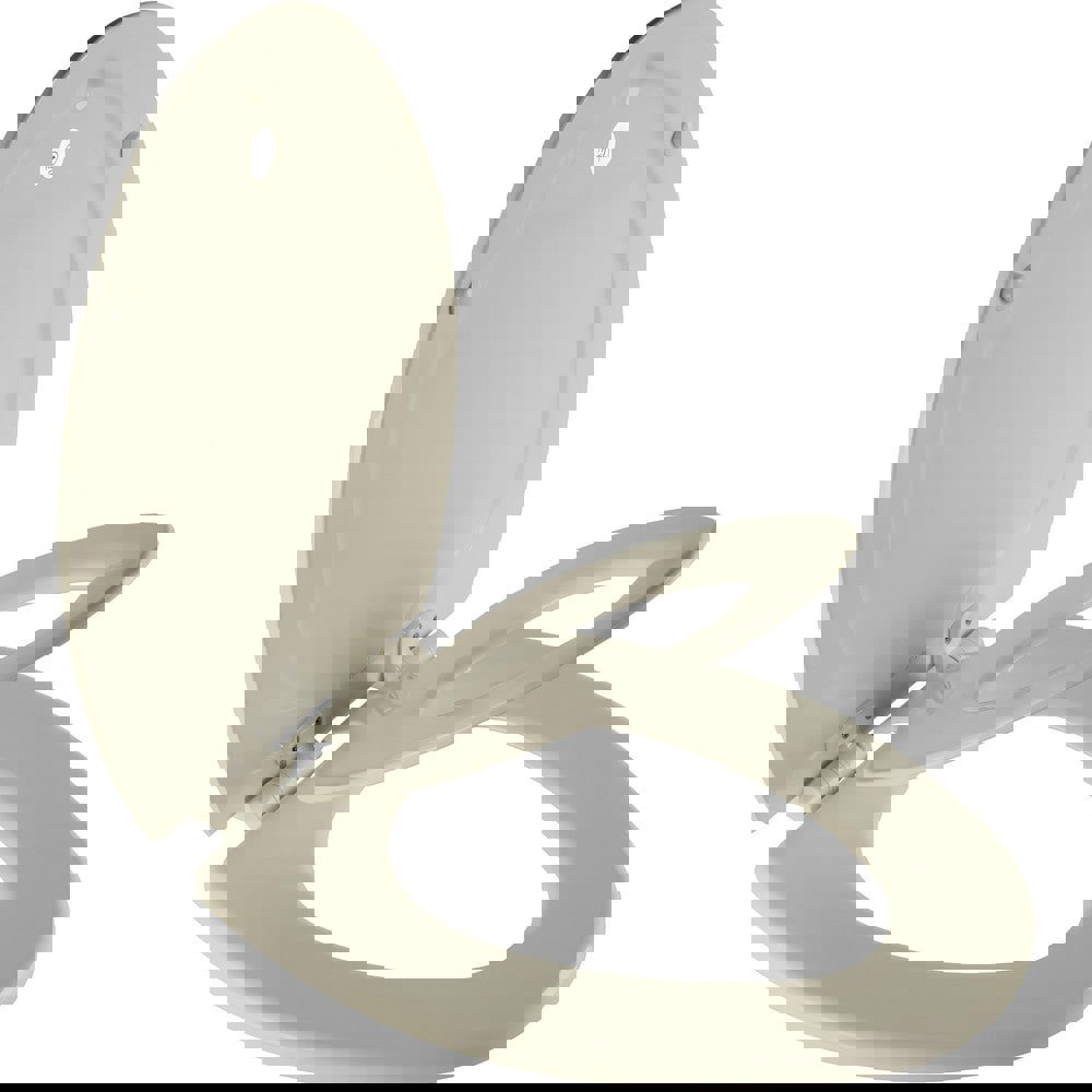 Toilet Seats; Type: Child; Closed ; Style: Elongated ; Material: Enameled Wood; Plastic ; Color: Bone ; Outside Width: 14.125in (Inch); Inside Width: 8.0630in (Inch)