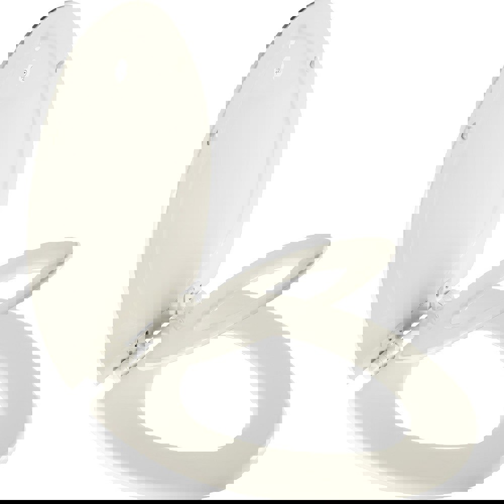 Toilet Seats; Type: Child; Closed ; Style: Elongated ; Material: Enameled Wood; Plastic ; Color: Biscuit ; Outside Width: 14.125in (Inch); Inside Width: 8.0630in (Inch)