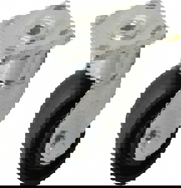 Rigid & Swivel Top Plate Caster: Glass Filled Nylon, 4