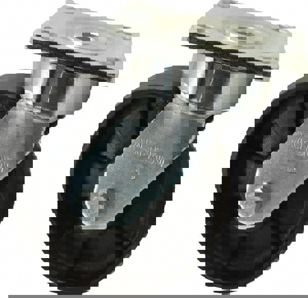 Rigid & Swivel Top Plate Caster: Glass Filled Nylon, 6