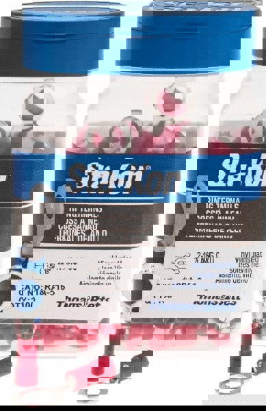 D Shaped Ring Terminal: Partially Insulated, 22 to 16 AWG, Crimp Connection