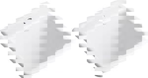 25 x 22 in. Top Mount and Undermount Laundry Sink in White